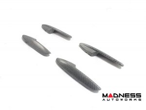 Dodge Hornet Interior Door Handle Trim Set - Carbon Fiber - White Candy